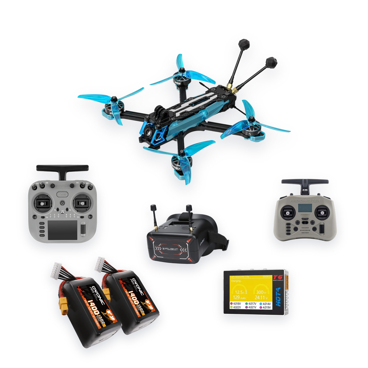 5 colių FPV drono rinkinys
